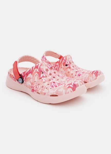 Жіночі шльопанці сабо Joybees Modern Clog Graphic Pale Pink, розмір 42 устілка 27см (рожева квітка) УТП055494-19 фото