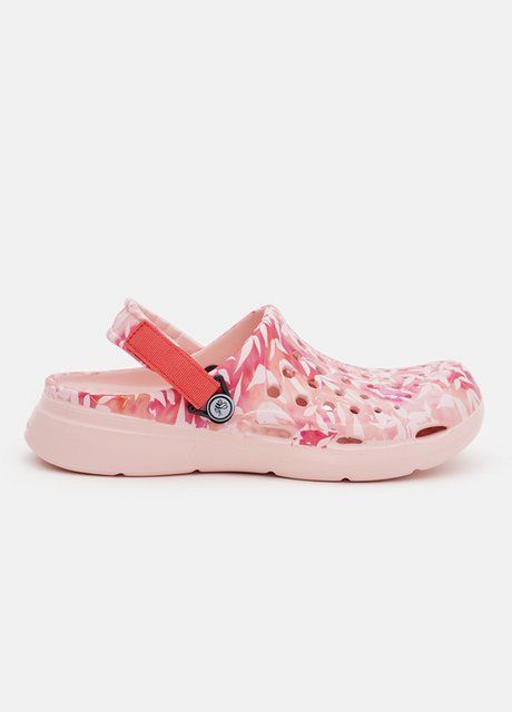 Жіночі шльопанці сабо Joybees Modern Clog Graphic Pale Pink, розмір 42 устілка 27см (рожева квітка) УТП055494-19 фото