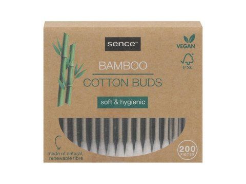 Ватні палички Sence Bamboo Cotton Buds, 200 шт. УТП026747 фото