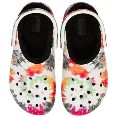 Утеплені сабо CROCS Classic Lined Tie Dye Clogs розмір 31устілка 19 см НФ-00000380 фото