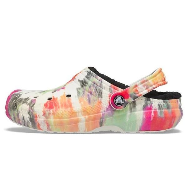 Утеплені сабо CROCS Classic Lined Tie Dye Clogs розмір 38-39 устілка 25 см НФ-00000380 фото
