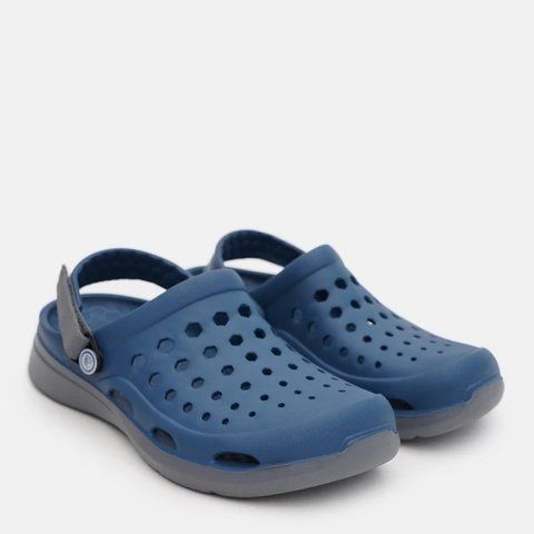 Чоловічі шльопанці сабо Joybees Modern Clog Navy/Charcoal (сині з сірою підошвою) розмір 46.5, устілка 30см УТП055494-72 фото