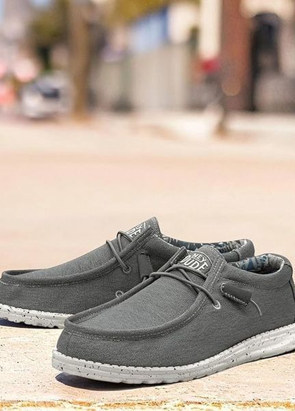 Чоловічі мокасини Hey Dude Wally Stretch Iron 44 розмір, устілка 29см УТП047575-5 фото