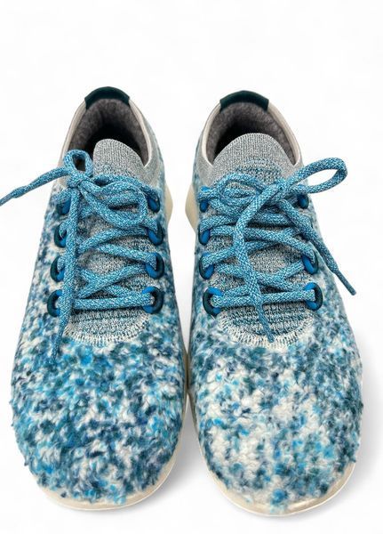 Мужские кроссовки Allbirds Wool Dasher 2 Fluff Thrive Teal/Deep Emerald, Размер 42.5, 27.5 см, Голубой НФ-00000334 фото