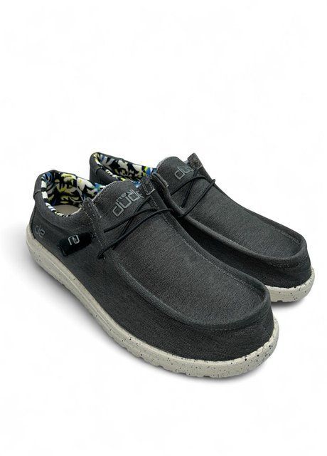 Чоловічі мокасини Hey Dude Wally Stretch Black Розмір 41,Устілка 26.7 см Чорний НФ-00000348-25 фото