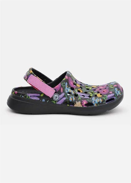 Жіночі шльопанці сабо Joybees Modern Clog Painted Black Floral, розмір 35.5 устілка 22,8 см (чорна квітка) УТП055494-3 фото