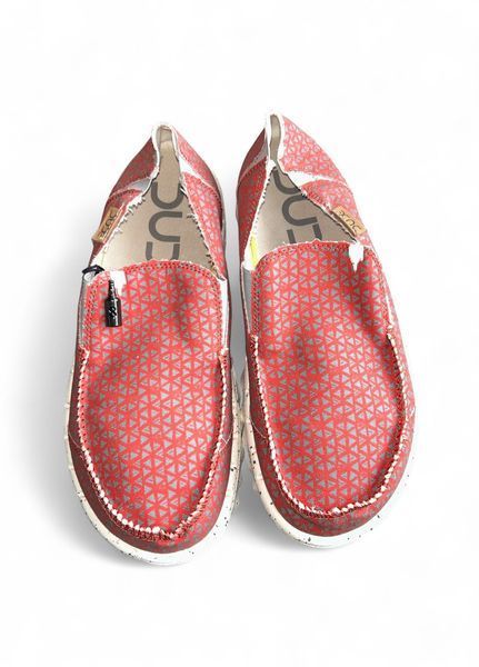 Чоловічі мокасини Hey Dude Farty Print Geometric Red Розмір 42, устілка 26.6 см Червоно-Сірий НФ-00000348-20 фото
