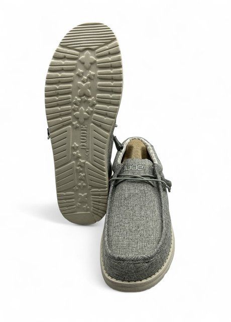 Чоловічі мокасини Hey Dude Wally Linen Iron 110793901 Розмір 41, устілка 26.7 см Сірий НФ-00000348-17 фото