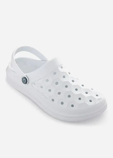 Чоловічі шльопанці сабо Joybees Varsity Clog White, розмір 44.5 устілка 28,6 см (білі соти) УТП055494-35 фото