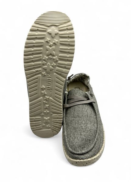 Женские мокасины Hey Dude Wendy L Linen Iron 121533901 Размер 36,Стелька 23.6 см Серый НФ-00000348-1 фото