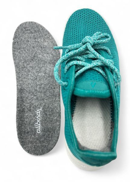 Женские кроссовки Allbirds Tree Runner Kauri Peacock, Размер 34, 22 см, Темно-бирюзовый НФ-00000334-11 фото