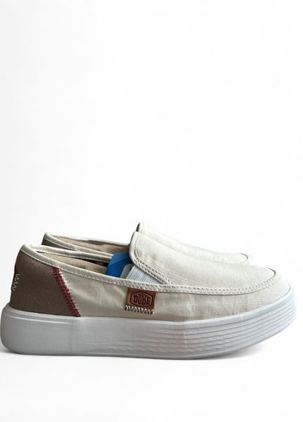 Чоловічі сліпони Hey Dude Sunapee w craft, White Розмір 40, устілка 26.2 см Білий НФ-00000348-7 фото