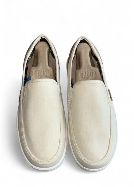 Чоловічі сліпони Hey Dude Sunapee w craft, White Розмір 40, устілка 26.2 см Білий НФ-00000348-7 фото