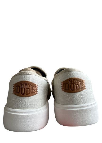 Чоловічі сліпони Hey Dude Sunapee m craft, White Розмір 40, устілка 26.3 см Білий НФ-00000348-5 фото