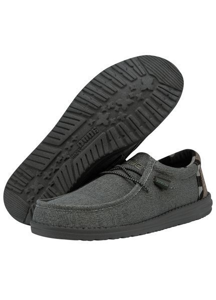 Мужские мокасины Hey Dude Wally Blue Camo 110067007 Размер 43, стелька 28.2 см Серый НФ-00000263 фото
