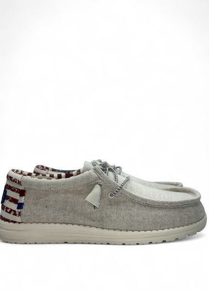Чоловічі мокасини Hey Dude Wally Patriotic 40001-9CW Розмір 43, устілка 28,2 см Різнобарвні НФ-00000303 фото