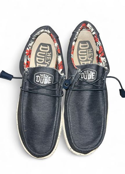 Мужские мокасины Hey Dude Wally Stretch Blue 110382600 размер 44,стелька 29 см Синий НФ-00000304-1 фото