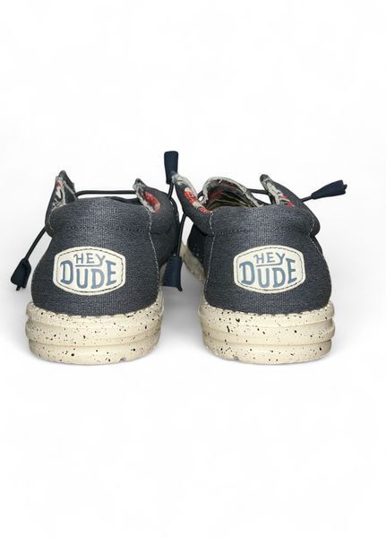 Мужские мокасины Hey Dude Wally Stretch Blue 110382600 размер 44,стелька 29 см Синий НФ-00000304-1 фото