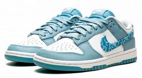 Кроссовки Nike DUNK LOW GS размер 38 стелька 24 см голубой УТП050285 фото