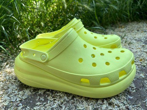 Крокси Crocs&nbsp;Classic Crush Clog M12 46-47р. 30см Лимоний (оригінал) УТП038351 фото