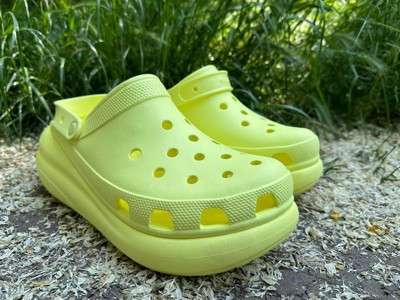 Кроксы Crocs&nbsp;Classic Crush Clog M12 46-47р. 30см Лимонный (оригинал) УТП038351 фото