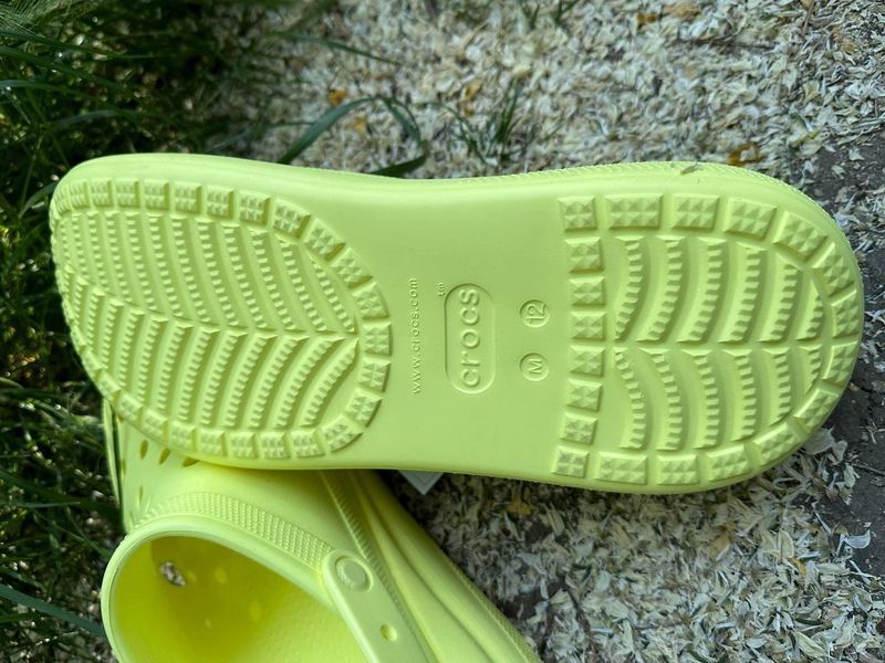 Кроксы Crocs&nbsp;Classic Crush Clog M12 46-47р. 30см Лимонный (оригинал) УТП038351 фото